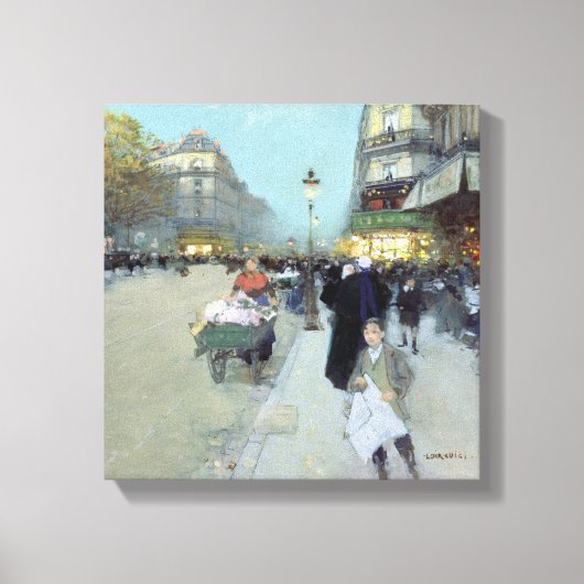 都市景観 キャンバスプリント (正面)