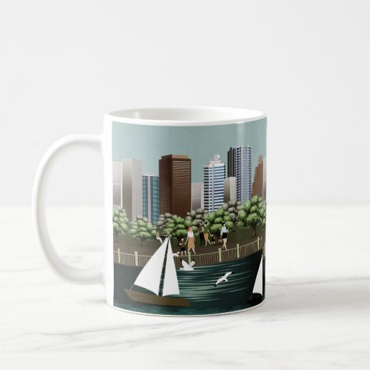 都市景観 コーヒーマグカップ (左)