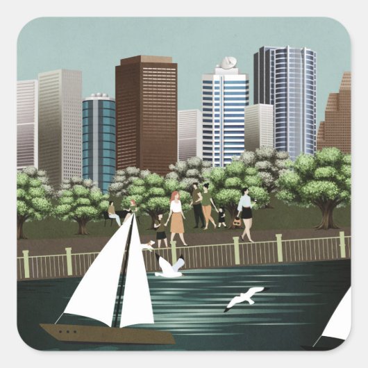 都市景観 スクエアシール (正面)