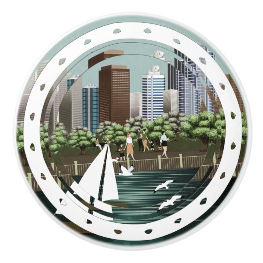 都市景観 セラミックノブ (正面)
