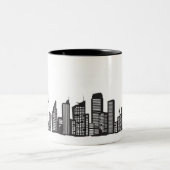 都市景観 ツートーンマグカップ (中央)