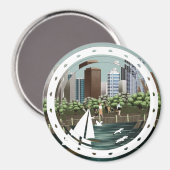 都市景観 マグネット (正面/裏面)