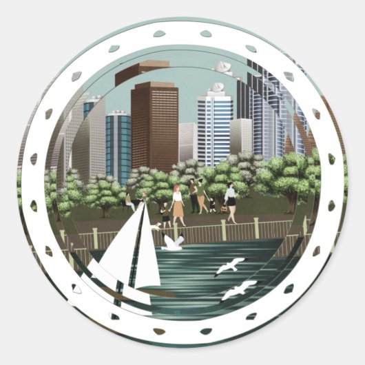 都市景観 ラウンドシール (正面)