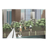 都市景観 枕カバー (正面左)