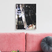 都市灯の航空写真 キャンバスプリント (インサイチュ (リビング))