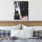 都市灯の航空写真 キャンバスプリント (インサイチュ (寝室))