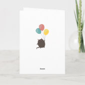 都市猫のニューヨークシティのバースデー・カード カード (裏面)