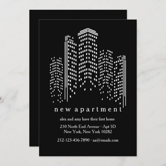 都市生存移動発表 案内状 (正面/裏面)