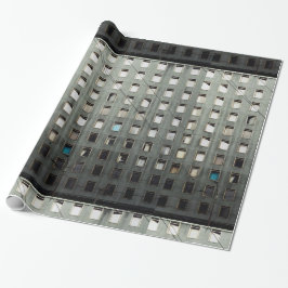 都市生活の灰色 ラッピングペーパー