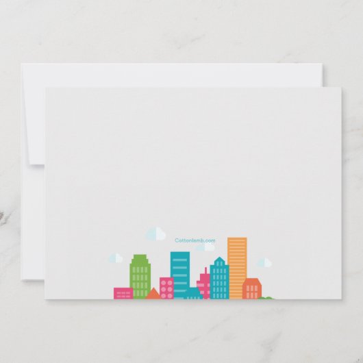 都市生活の移動発表を愛して下さい 案内状 (裏面)