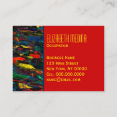 都市生活ユニセックス～名刺3.5インチx 2.5インチ 名刺 (裏面)