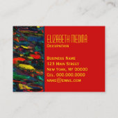 都市生活ユニセックス～名刺3.5インチx 2.5インチ 名刺 (裏面)