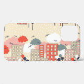 都市生活:シームレスパターン Case-Mate iPhoneケース (裏面 (横))
