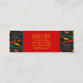 都市生活～ビジネスユニセックスカード スキニー名刺 (裏面)