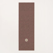 都市産自然業暗色モ素朴ノグラム ヨガマット (裏面)