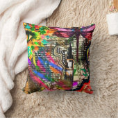 都市落書きのクッションの枕 クッション (ブランケット)