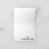 都市落書きはノート感謝していしています サンキューカード (内部)