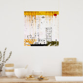 都市落書き消しポスター ポスター (キッチン)