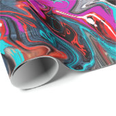 都市街並みグラフィティパーティー ラッピングペーパー (ロールコーナー)