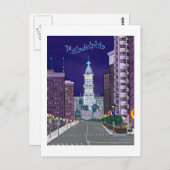 都市輝く郵便はがき ポストカード (正面/裏面)