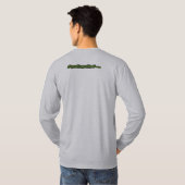 都市迷彩柄のアメリカヘラジカのスカル Tシャツ (裏面フル)