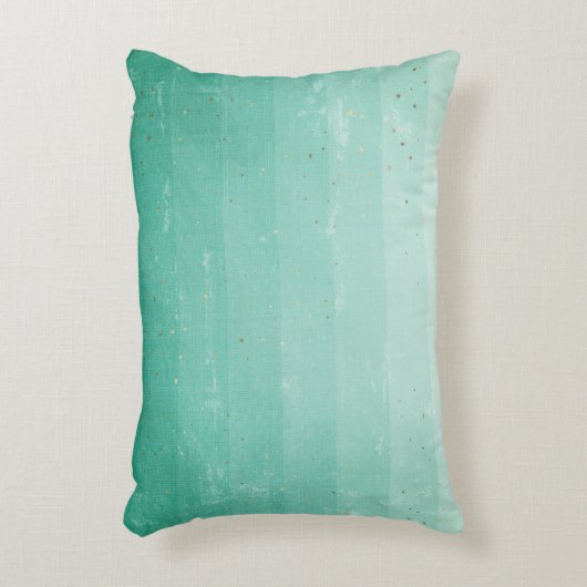 都市通りのライト背景、緑のグラデーションストライプ アクセントクッション (正面(垂直))