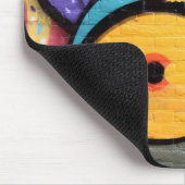 都市通りの芸術落書き マウスパッド (コーナー)