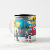 都市通り ツートーンマグカップ (正面左)