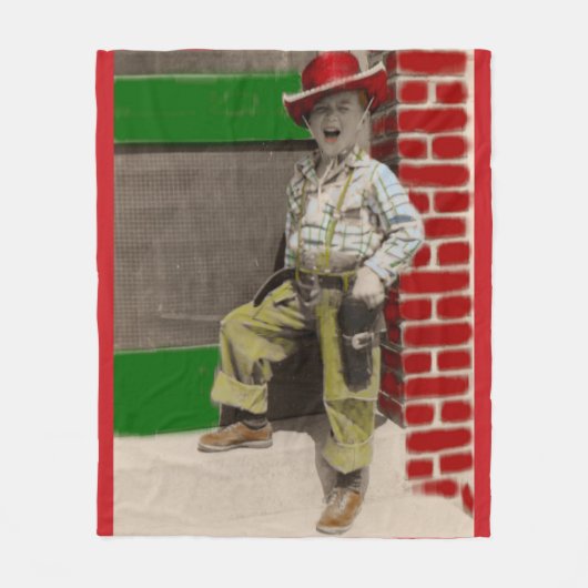 都市部のカウボーイ フリースブランケット (正面)