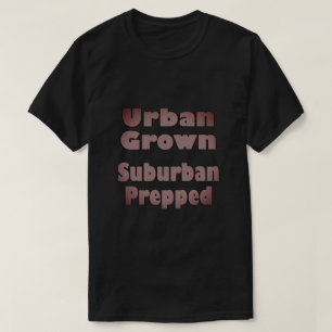 都市部の郊外にプリップされたTシャツ Tシャツ