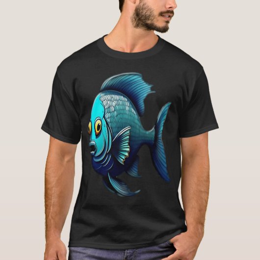 都市部の魚 Tシャツ (正面)