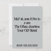 都市都市グラフィティ絵を描（ばちゃばちゃ）跳ねるヒップホップパーティー 招待状 (裏面)