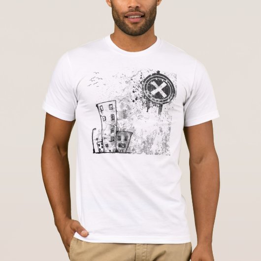 都市都市ベクトル Tシャツ (正面)