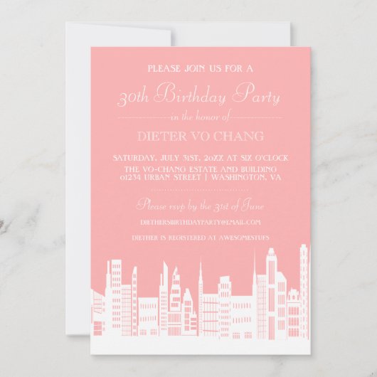 都市都市誕生会の招待 招待状 (正面)