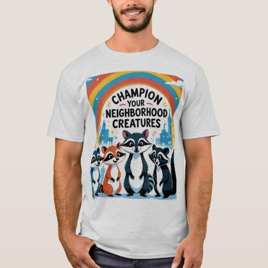 都市野生生物の英雄 Tシャツ (正面)