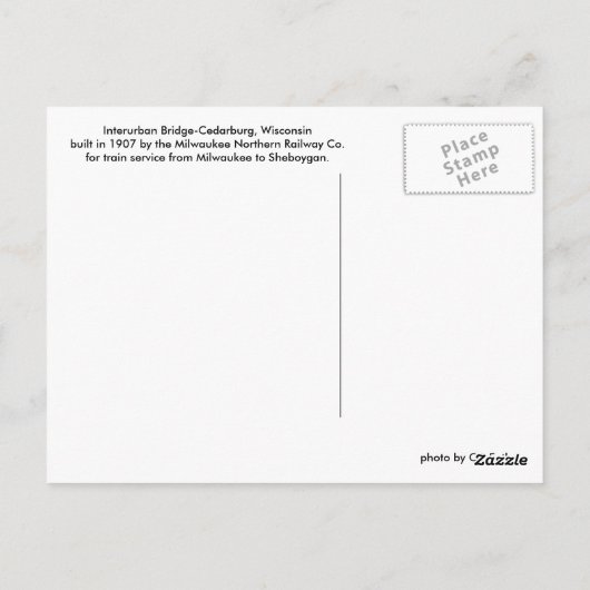 都市間橋 ポストカード (裏面)