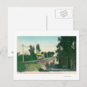 都市間鉄道のトレッスルの見解 ポストカード (正面/裏面)