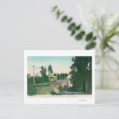 都市間鉄道のトレッスルの見解 ポストカード (スタンド正面)