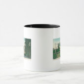 都市間鉄道のトレッスルの見解 マグカップ (中央)