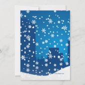 都市雪だるまの招待状 招待状 (裏面)