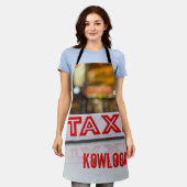 都市香港の九龍タクシー エプロン (着用した状態)