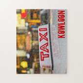 都市香港の九龍タクシー ジグソーパズル (縦)