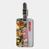 都市香港の九龍タクシー ラゲッジタグ (正面縦)