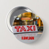 都市香港の九龍タクシー 缶バッジ (正面&裏面)