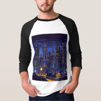 都市鮮やかエネルギー都市の風景* "モダンCity Ni Tシャツ