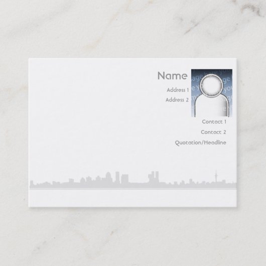 都市-ぽっちゃりした-名刺 名刺 (正面)