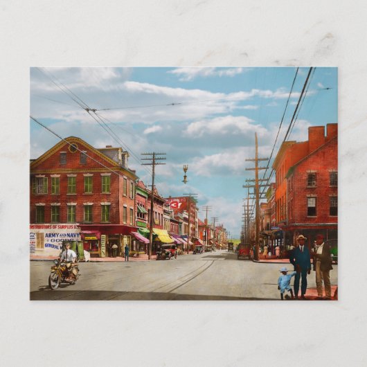 都市 – アレクサンドリアVA – 王1921に適合 ポストカード (正面)