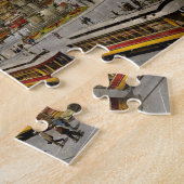 都市-デトロイトMI -モーター都市1917年 ジグソーパズル (側面)