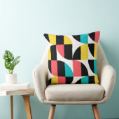 都市、トレンディー、カラフル、グラフィックモダンパターン クッション (椅子)