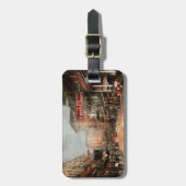 都市-ニュー・オーリンズ- St Charles Ave 1910年の一見 ラゲッジタグ (正面縦)